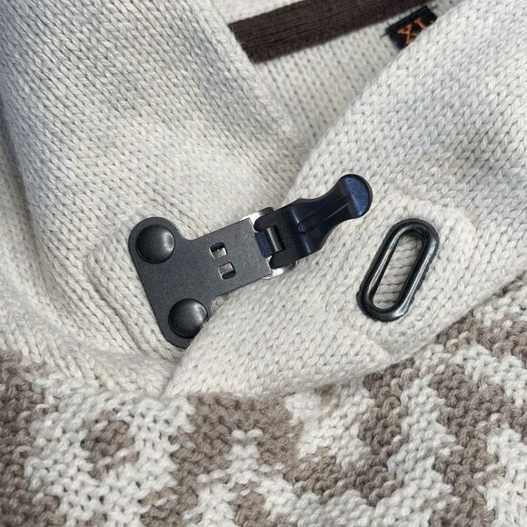 Outpost Makers Mens Pullover Sweater Shawl+Toggle Collar XL Fair Isle Gorpcore - Picture 4 of 14